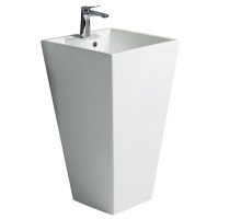 WW LEERBACH 4847 GL-WT Раковина напольная. 480х470х830 мм белый глянец