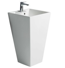 WW LEERBACH 4847 GL-WT Раковина напольная. 480х470х830 мм белый глянец