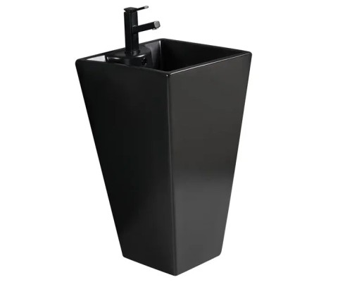 WW LEERBACH 4847 MT-BL Раковина напольная. 480х470х830 мм цвет черный матовый 