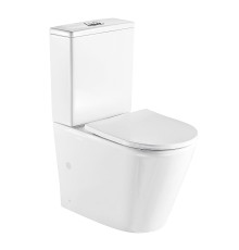 Унитаз напольный WeltWasser WW Salzbach 011 XL GL-WT 10000013372 белый, безободковый, с бачком, с крышкой микролифт, слив торнадо
