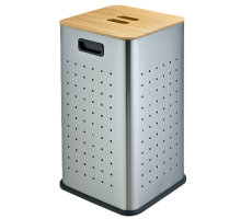 Корзина для белья Weltwasser NANSY MT 35L 10000013378 сталь матовая