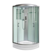 WW500 WERRA  XL 902 Душевая кабина с поддоном, стекло прозрачное, профиль хром