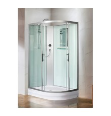 WW500 WERRA XL 1201 L Душевая кабина с поддоном, стекло прозрачное, профиль хром
