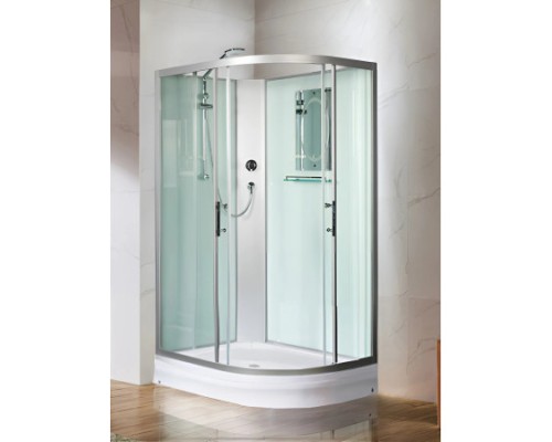 WW500 WERRA XL 1201 L Душевая кабина с поддоном, стекло прозрачное, профиль хром