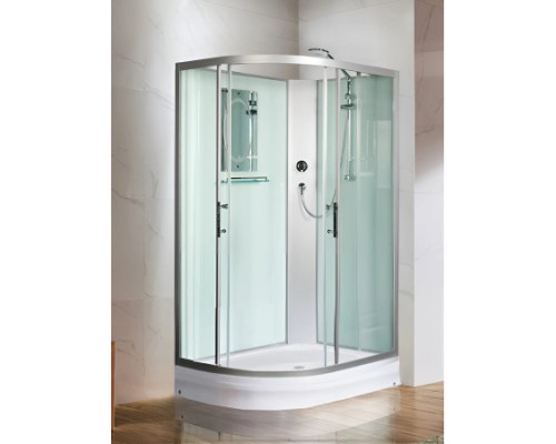 WW500 WERRA XL 1201 R Душевая кабина с поддоном, стекло прозрачное, профиль хром