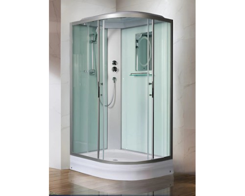 WW500 WERRA XL 1202 L Душевая кабина с поддоном, стекло прозрачное, профиль хром