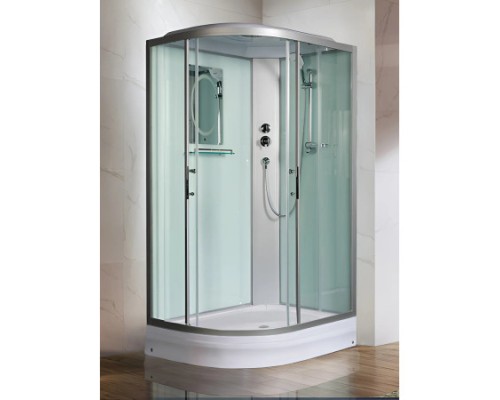 WW500 WERRA XL 1202 R Душевая кабина с поддоном, стекло прозрачное, профиль хром