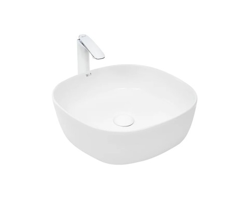 Раковина подвесная WeltWasser WW ELBACH 2198 430x430x135 фаянс белый глянец