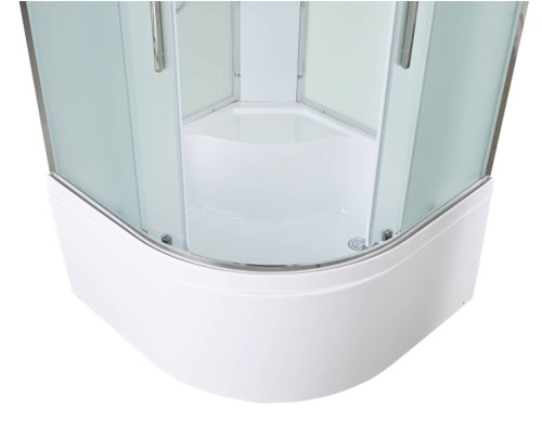 Душевая кабина Avacan EM5010LED AVA 100x100 LED, стекла матовые, профиль хром