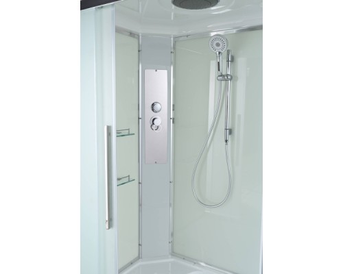 Душевая кабина Avacan EM5912L AVA 120x90 левая, стандарт, стекла матовые, профиль хром