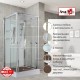 Купить Душевая кабина Avacan V2090N AVA 90x90 без крыши стекла прозрачные, профиль хром