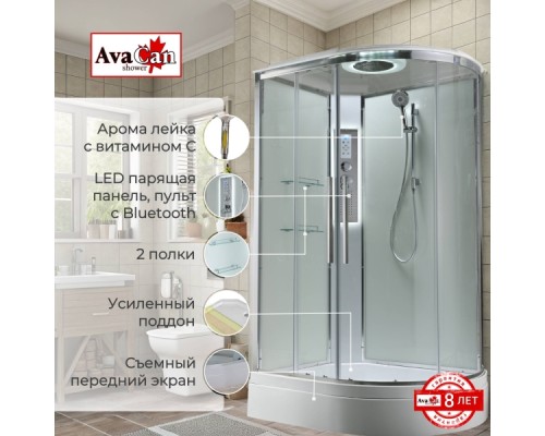 Душевая кабина EM3812LLEDT прозрачная