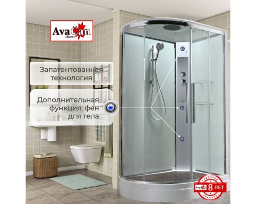 Душевая кабина EM2812RT стандартная прозрачная