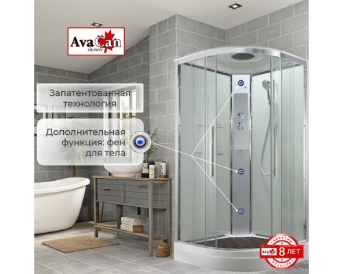 Душевая кабина EM2090T стандартная прозрачная