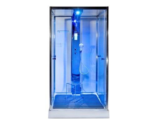 Душевая кабина Avacan Z111STEAM AVA 100x100 с паром, стекла прозрачные, профиль хром Душевая кабина Avacan Z111STEAM AVA 100x100 с паром, стекла прозрачные, профиль хром