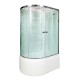 Душевая кабина Avacan EM5012RN AVA 120x90 без крыши, правая, стекла с рисунком, профиль хром