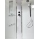 Душевая кабина Avacan EM5012RN AVA 120x90 без крыши, правая, стекла с рисунком, профиль хром