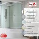 Душевая кабина Avacan D5012L AVA 120x80 левая, стандарт, стекла матовые, профиль хром