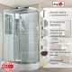 Душевая кабина Avacan A2812L AVA 120x80 левая, стандарт, стекла прозрачные, профиль хром