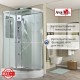 Душевая кабина Avacan A2812L AVA 120x80 левая, стандарт, стекла прозрачные, профиль хром