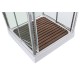 Душевая кабина Avacan V2090LED AVA 90x90 LED, стекла прозрачные, профиль хром