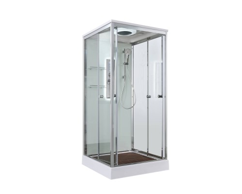 Душевая кабина Avacan V2090LED AVA 90x90 LED, стекла прозрачные, профиль хром Душевая кабина Avacan V2090LED AVA 90x90 LED, стекла прозрачные, профиль хром