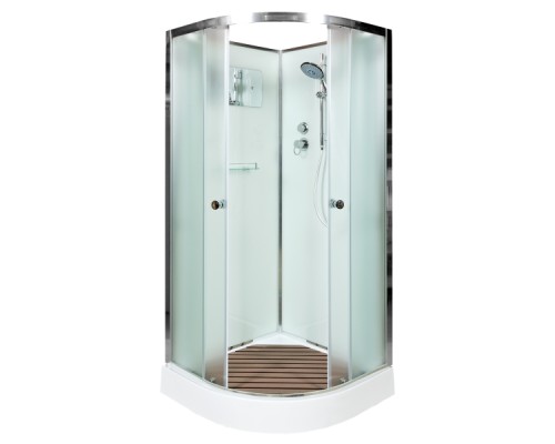 Душевая кабина Avacan D011 AVA 110x110 без крыши, стекла матовые, профиль хром Душевая кабина Avacan D011 AVA 110x110 без крыши, стекла матовые, профиль хром
