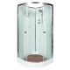 Душевая кабина Avacan D011 AVA 110x110 без крыши, стекла матовые, профиль хром