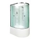 Душевая кабина Avacan EM5012LNGM AVA 120x90 б/к, с гидромассажем, левая, стекла с рисунком, профиль хром