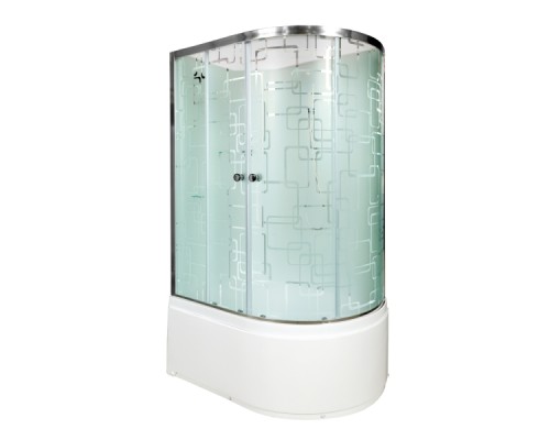 Душевая кабина Avacan EM5012LNGM AVA 120x90 б/к, с гидромассажем, левая, стекла с рисунком, профиль хром Душевая кабина Avacan EM5012LNGM AVA 120x90 б/к, с гидромассажем, левая, стекла с рисунком, профиль хром
