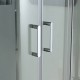 Душевая кабина Avacan A2812LLED AVA 120x80 левая, LED, стекла прозрачные, профиль хром