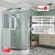 Душевая кабина Avacan A2812LLED AVA 120x80 левая, LED, стекла прозрачные, профиль хром