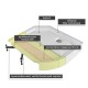 Душевая кабина Avacan A2812LLED AVA 120x80 левая, LED, стекла прозрачные, профиль хром