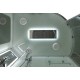 Душевая кабина Avacan A2812LLED AVA 120x80 левая, LED, стекла прозрачные, профиль хром
