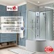 Душевая кабина EM5811LNT без крыши прозрачная