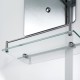 Душевая кабина Avacan EM1511LNLED+GM AVA 110x80 с LED и гидромассажем, левая, стекла с узором, профиль хром