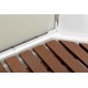 Душевая кабина Avacan EM1511LNLED+GM AVA 110x80 с LED и гидромассажем, левая, стекла с узором, профиль хром
