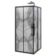Душевой уголок Avacan KB 100-110 AVA 100x100 стекла с рисунком, профиль черный