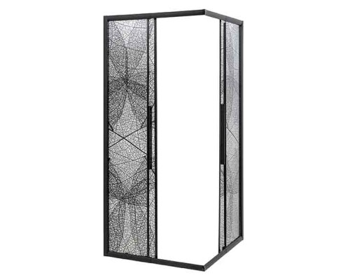 Душевой уголок Avacan KB 100-110 AVA 100x100 стекла с рисунком, профиль черный Душевой уголок Avacan KB 100-110 AVA 100x100 стекла с рисунком, профиль черный