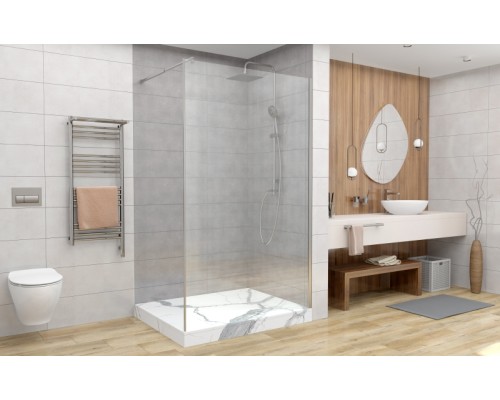Душевая перегородка Avacan MC120 AVA 120x200 стекла прозрачные, профиль хром