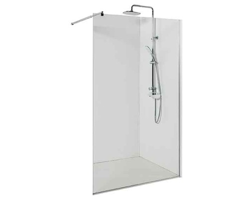 Душевая перегородка Avacan MC120 AVA 120x200 стекла прозрачные, профиль хром