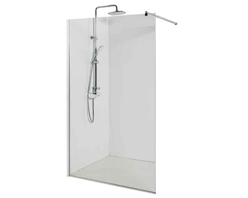 Душевая перегородка Avacan MC120 AVA 120x200 стекла прозрачные, профиль хром