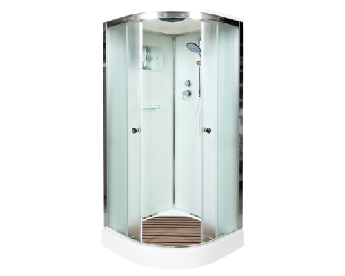 Душевая кабина Avacan D011S AVA 110x110 стандарт, стекла матовые, профиль хром Душевая кабина Avacan D011S AVA 110x110 стандарт, стекла матовые, профиль хром