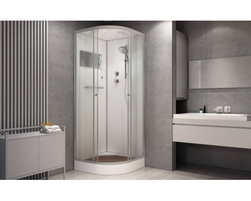 Душевая кабина Avacan D011S AVA 110x110 стандарт, стекла матовые, профиль хром Душевая кабина Avacan D011S AVA 110x110 стандарт, стекла матовые, профиль хром