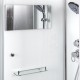 Душевая кабина Avacan D011S AVA 110x110 стандарт, стекла матовые, профиль хром