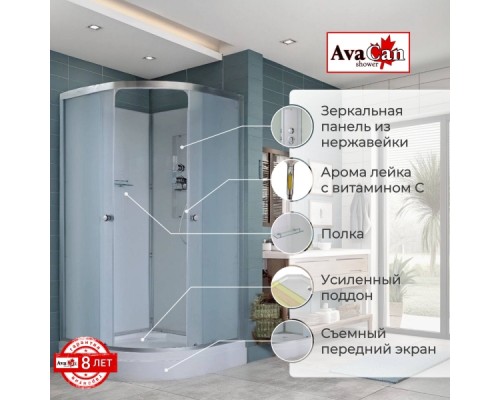 Душевая кабина D2080 N без крыши Душевая кабина D2080 N без крыши