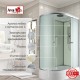 Душевая кабина Avacan D3012R AVA 120x80 правая, стандарт, стекла матовые, профиль хром