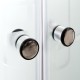 Душевая кабина Avacan EM1510EL AVA 100x100 с электрикой, стекла с узором, профиль хром