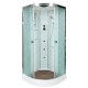 Душевая кабина Avacan EM1590GM AVA 90x90 с гидромассажем, стекла с узором, профиль хром