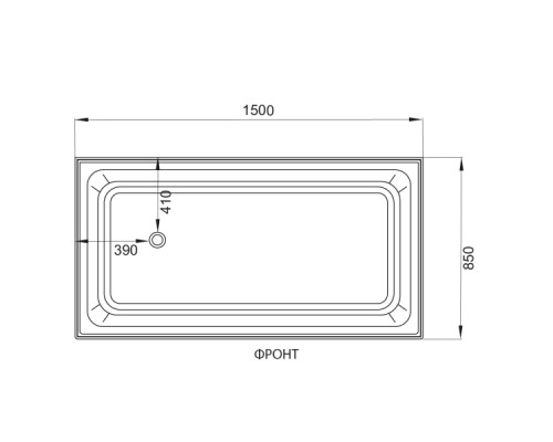 Душевая кабина Avacan V150 AVA 150x85 стекла прозрачные, профиль хром Душевая кабина Avacan V150 AVA 150x85 стекла прозрачные, профиль хром